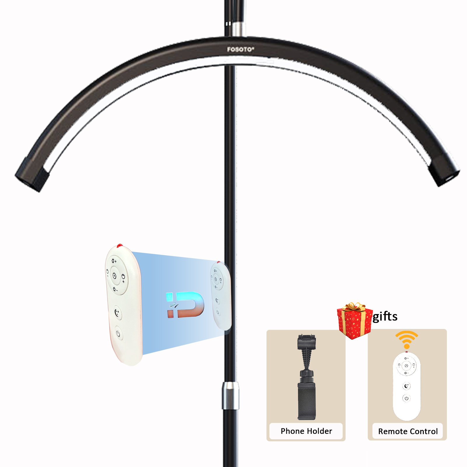 Beauty Makeup Camera - Fosoto Y9 Floor LED Eyelash Half-moon