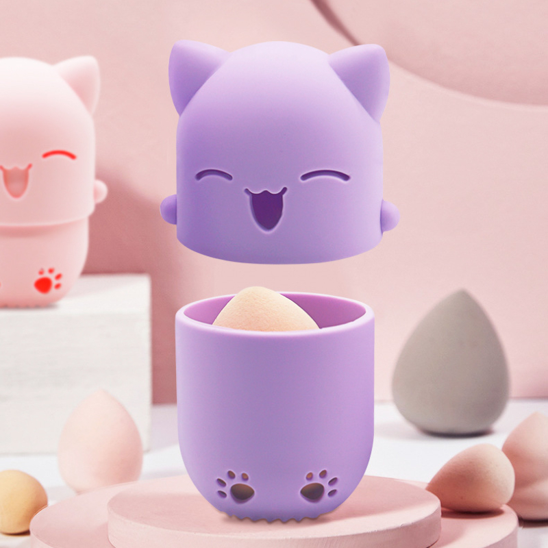 Beauty Bay Makeup - Purple Soft Silicone Cosmetic Blender Sponge