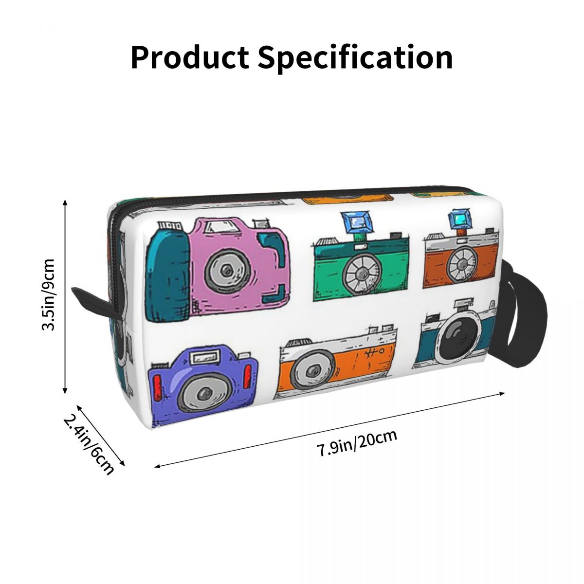 Beauty Makeup Camera - Retro Camera Makeup Bag Cosmetic Organizer