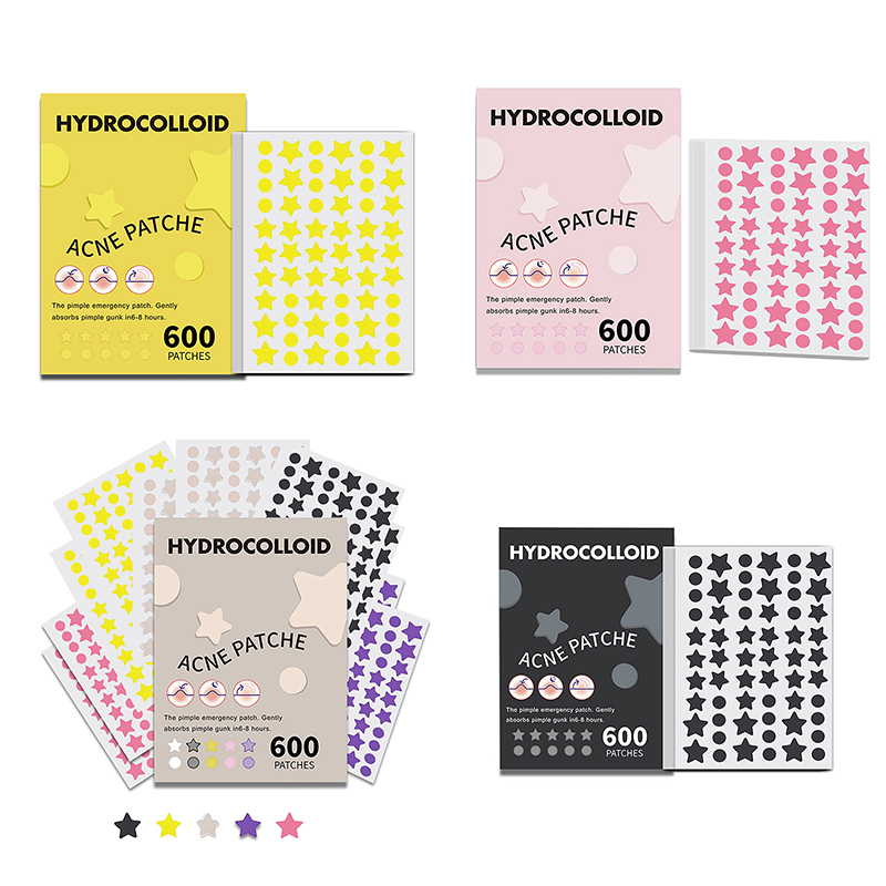Beauty Makeup Tools - 600Pcs/set Star Pimple Patch Acne Colorful