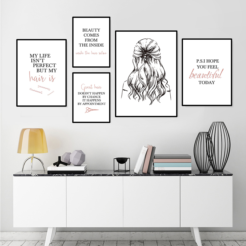 Beauty Of Makeup Quotes - barbershop quote art posters hairstyle wall