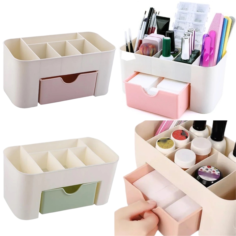 Beauty Makeup Fashion - Nail Art Organizer Desktop Drawer Cosmetic