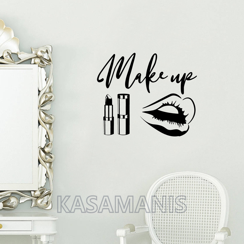 Beauty Of Makeup Quotes - MakeUp Quote Wall Art Decals Beauty