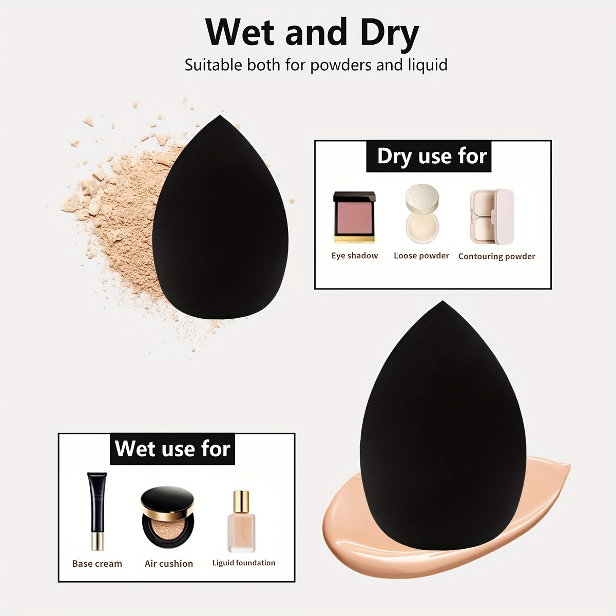 8 Pcs Beauty Egg Makeup Sponge - Beauty Bay Makeup recension och pris