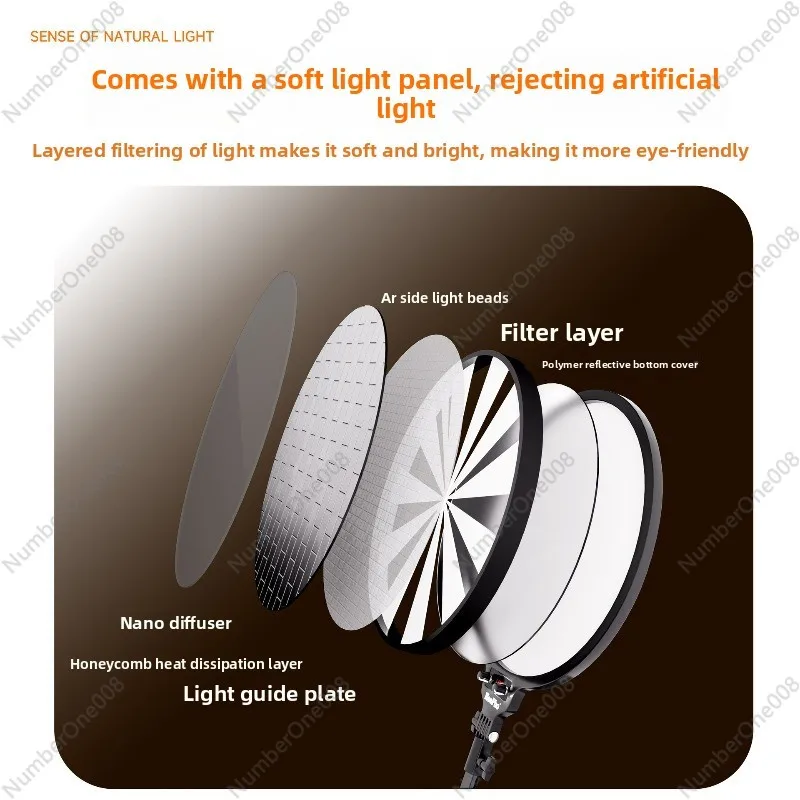360° Rotating Ring Light with  - Beauty Makeup Camera recension och pris