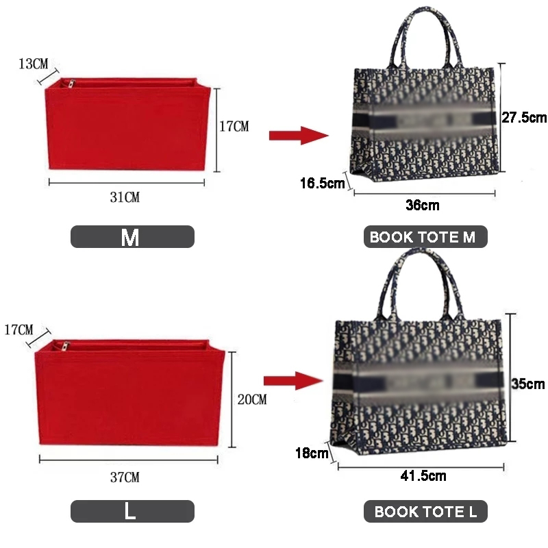 Felt Cloth Insert Bag Fits BOO - Ysl Beauty Makeup Bag recension och pris