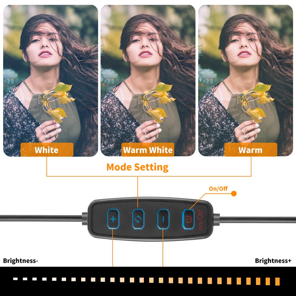 LED Selfie Ring Light with Tri - Beauty Makeup Camera recension och pris