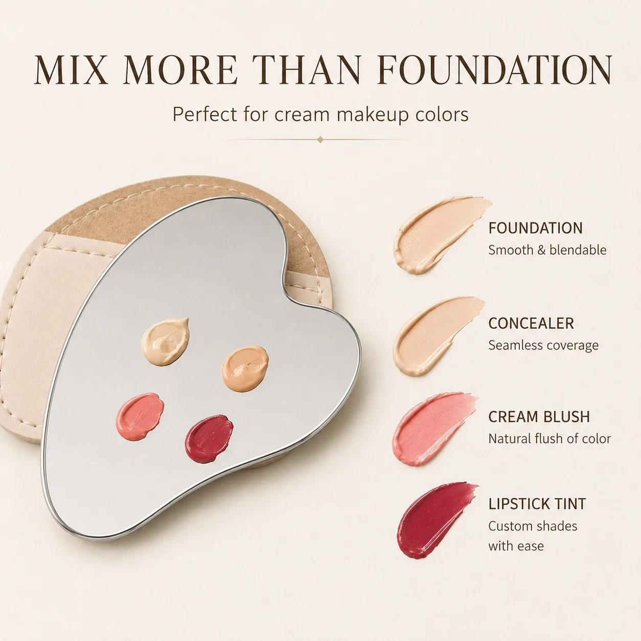 Heart Shaped Stainless Steel M - Beauty Makeup Tools recension och pris