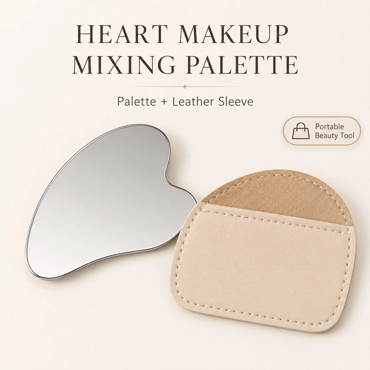 Heart Shaped Stainless Steel M - Beauty Makeup Tools recension och pris