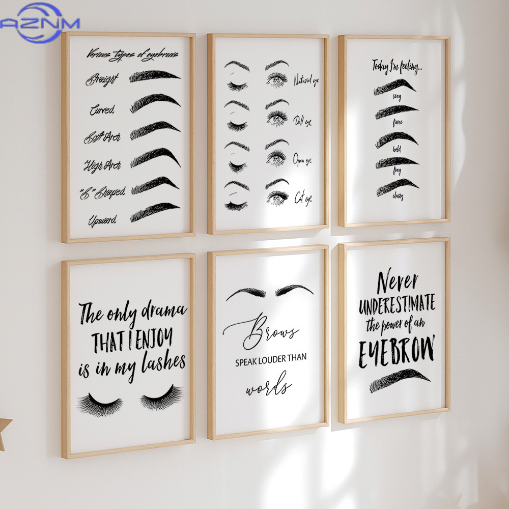 Set of 6 Eyebrow and Eyelash C - Beauty Of Makeup Quotes recension och pris