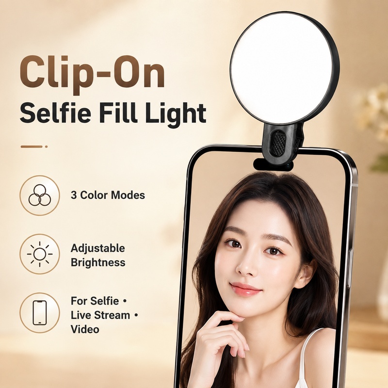 Portable RGB LED Fill Light Mi - Beauty Makeup Camera recension och pris