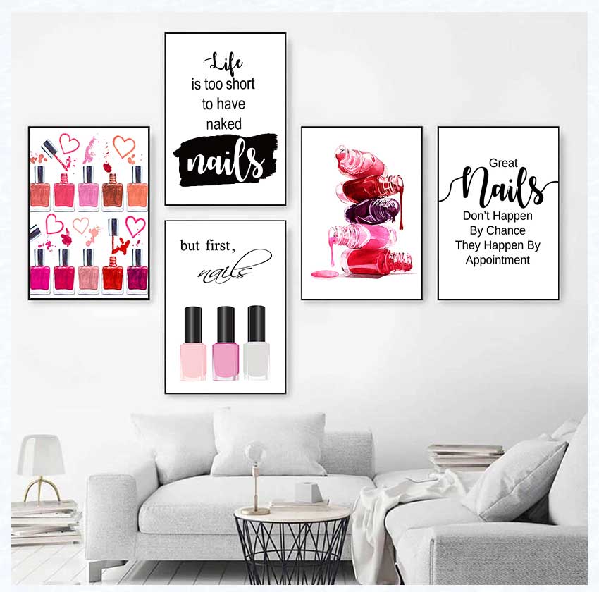 Art Posters and Prints Nail Te - Beauty Of Makeup Quotes recension och pris