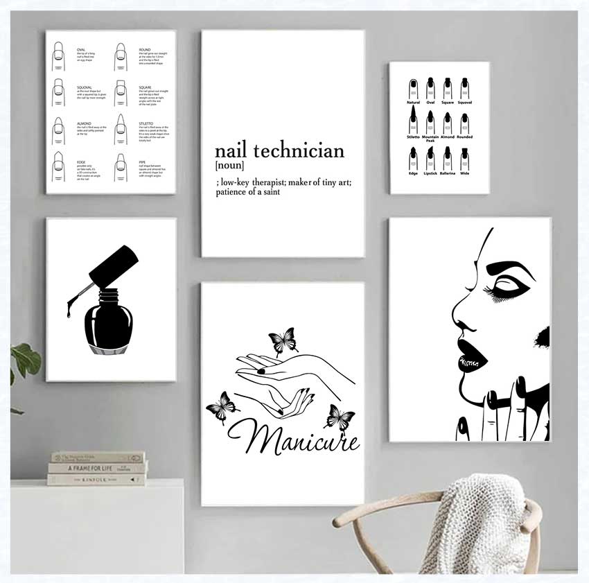 Art Posters and Prints Nail Te - Beauty Of Makeup Quotes recension och pris