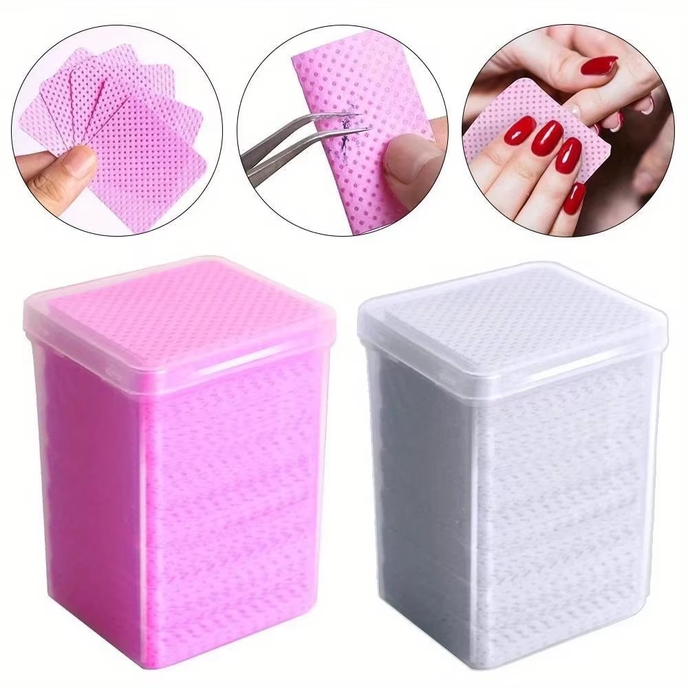 200Pcs Pink Lint-Free Nail Pol - Gel Nail Polish recension och pris