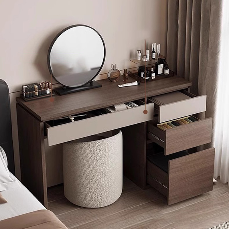 Wood Shelf Vanity Table Modern - Beauty Without Makeup recension och pris