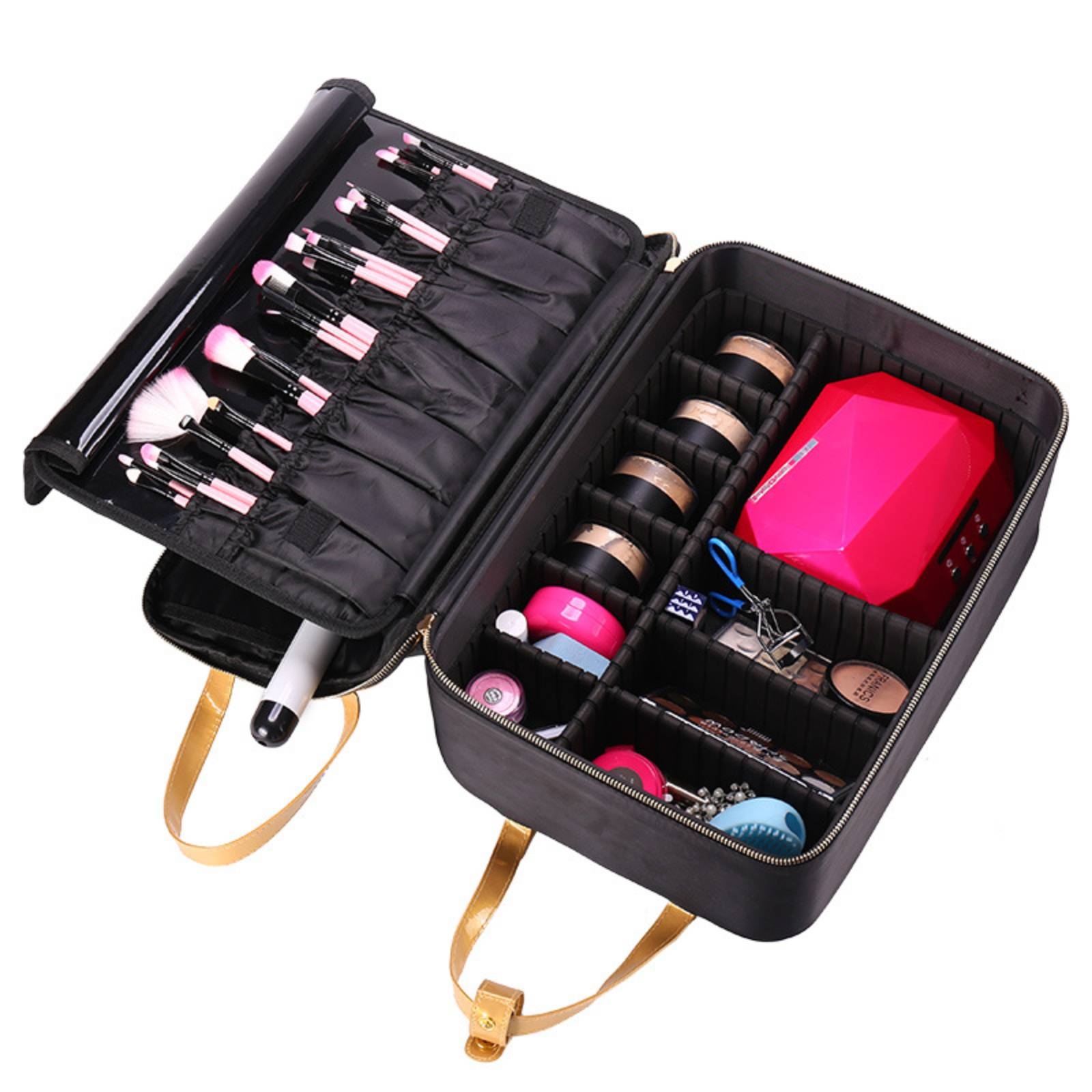 Makeup Case with Dividers Prof - Beauty Makeup Tools recension och pris