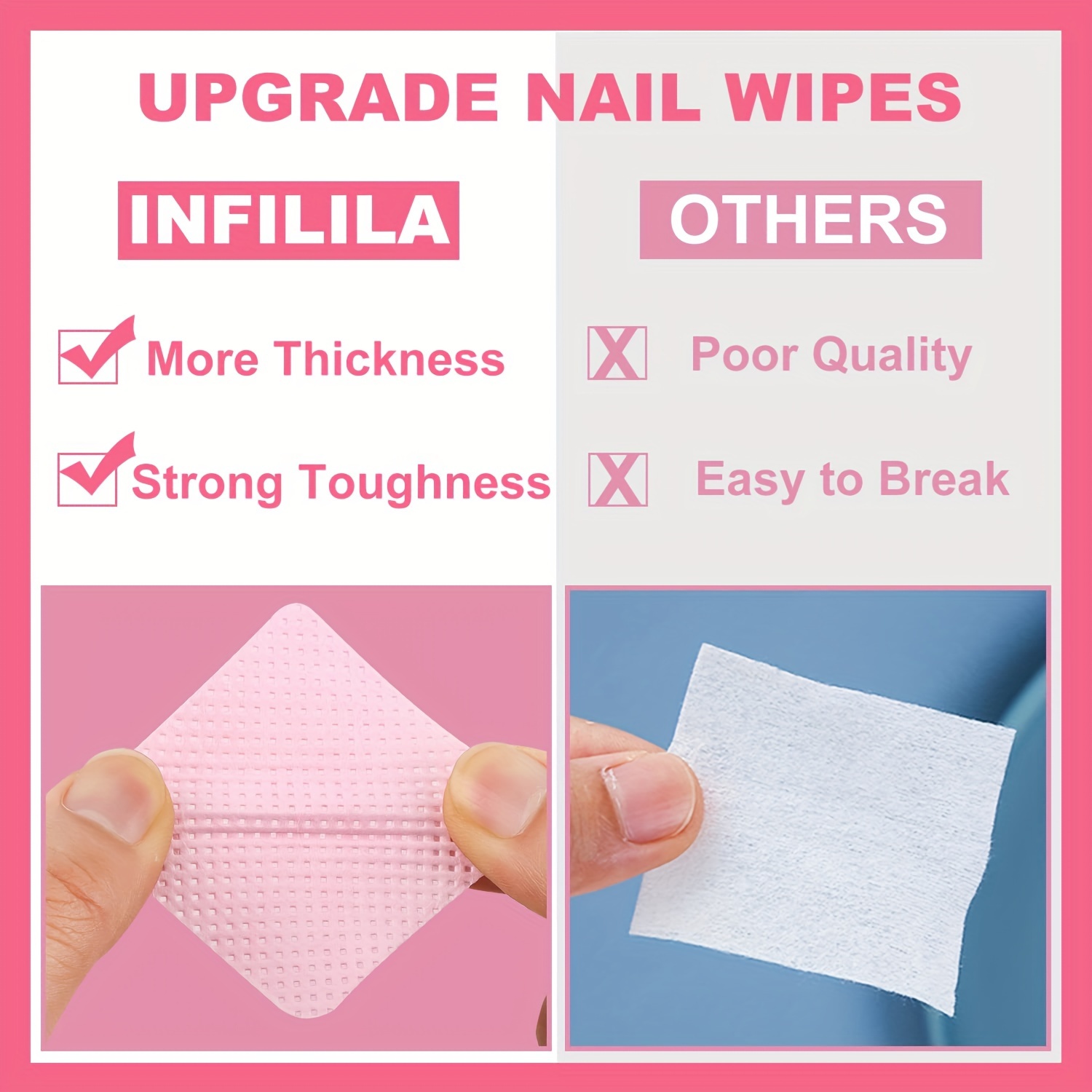 20/600pcs Lint-Free Nail Wipes - Gel Nail Polish recension och pris