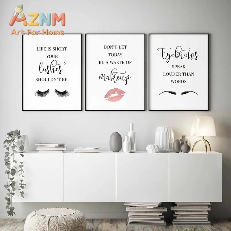 Makeup Quotes Poster Eyelash E - Beauty Of Makeup Quotes recension och pris