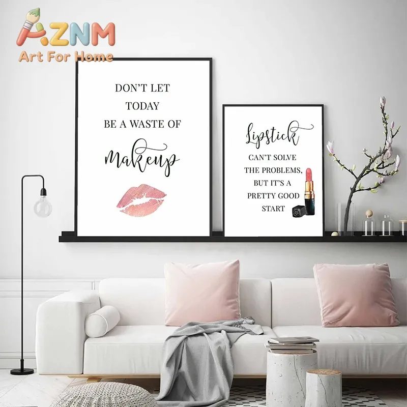 Makeup Quotes Poster Eyelash E - Beauty Of Makeup Quotes recension och pris