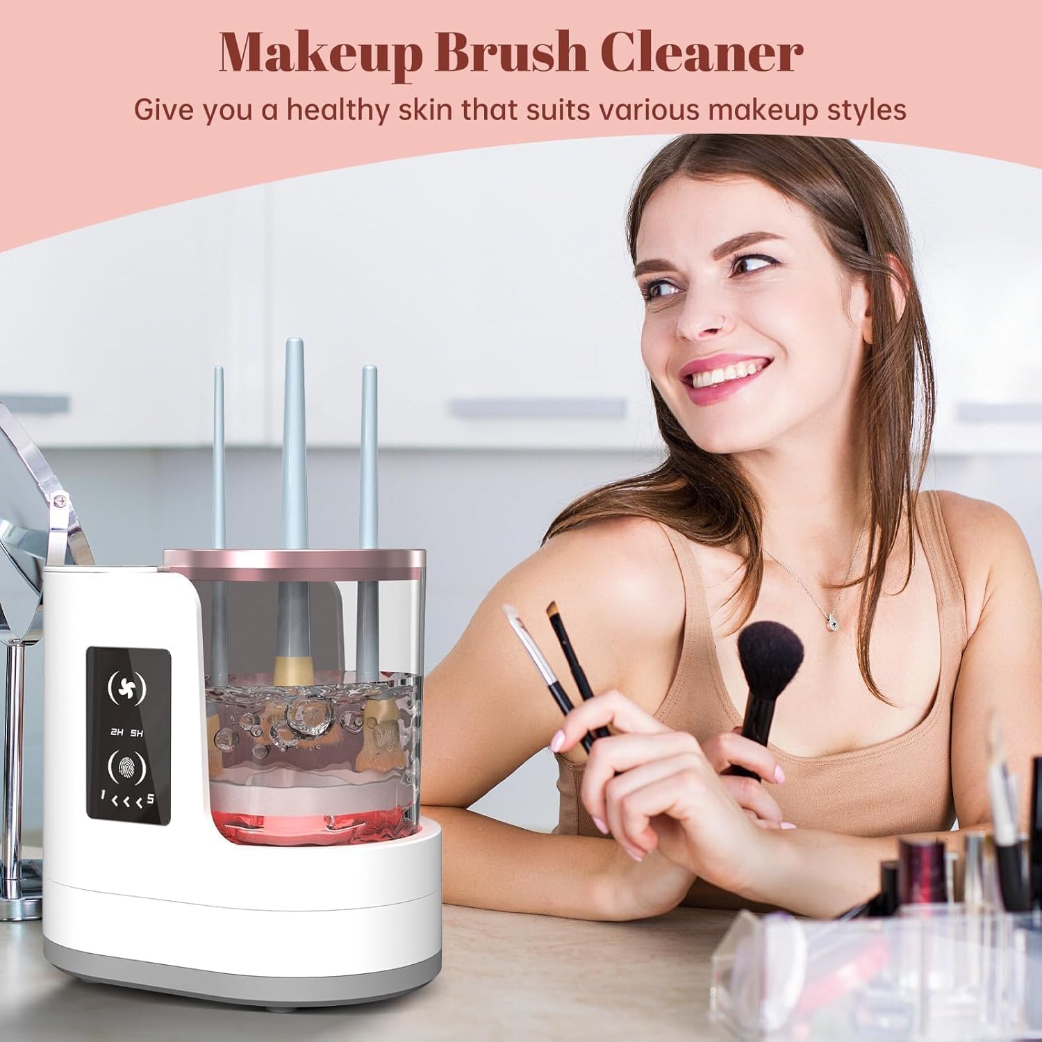 Automatic Rotating Makeup Brus - Beauty Makeup Fashion recension och pris