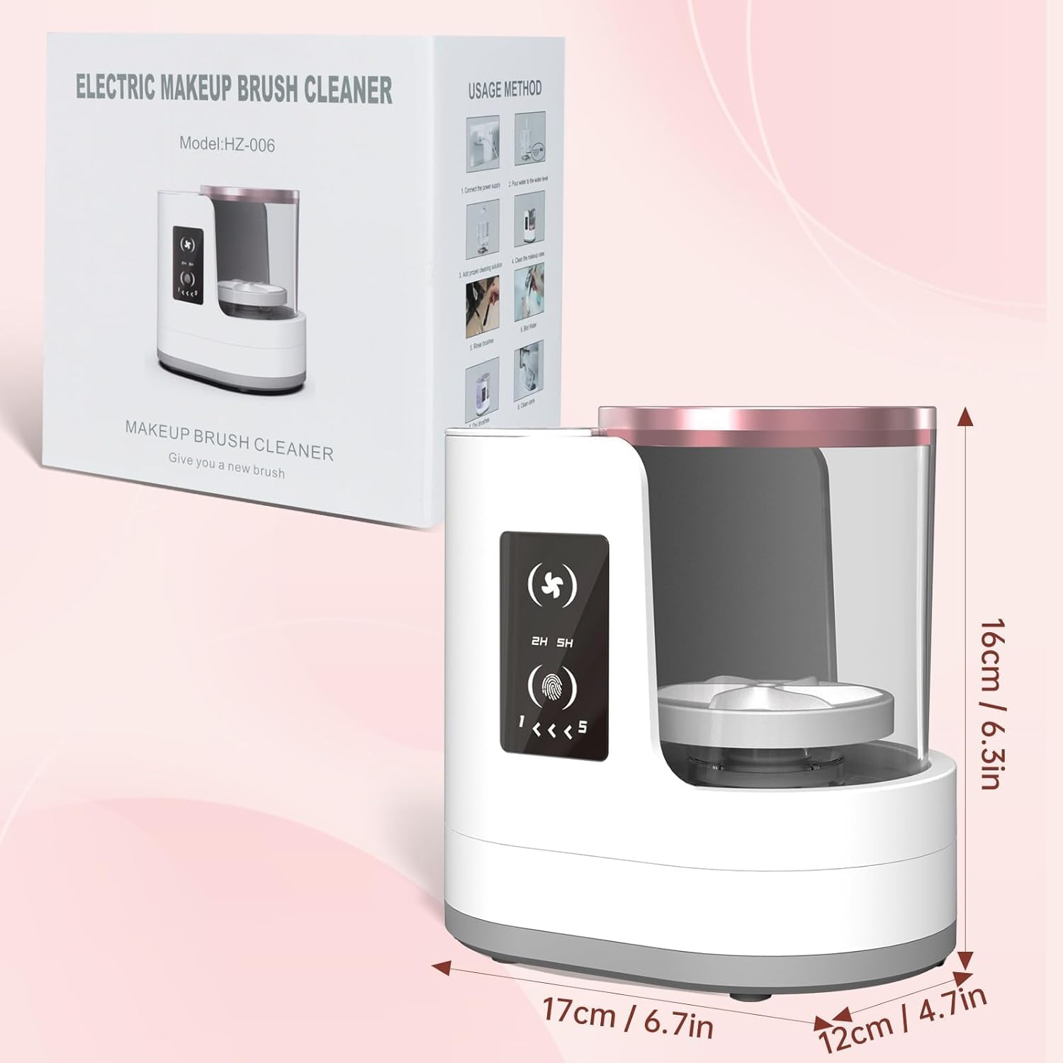 Automatic Rotating Makeup Brus - Beauty Makeup Fashion recension och pris