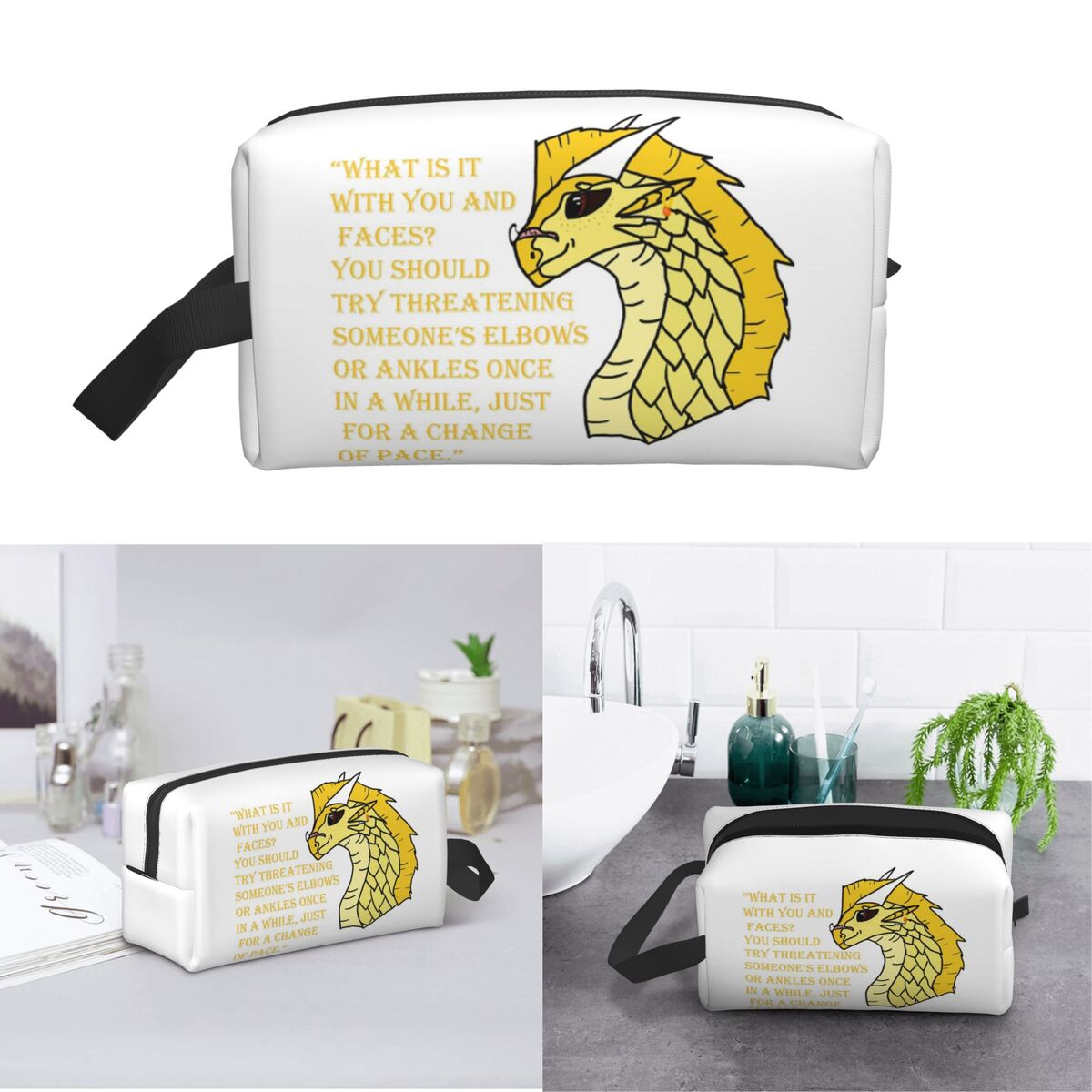 Qibli Quote Makeup Bag Cosmeti - Beauty Of Makeup Quotes recension och pris