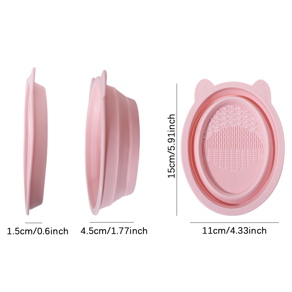 Collapsible Silicone Makeup Br - Beauty Makeup Fashion recension och pris