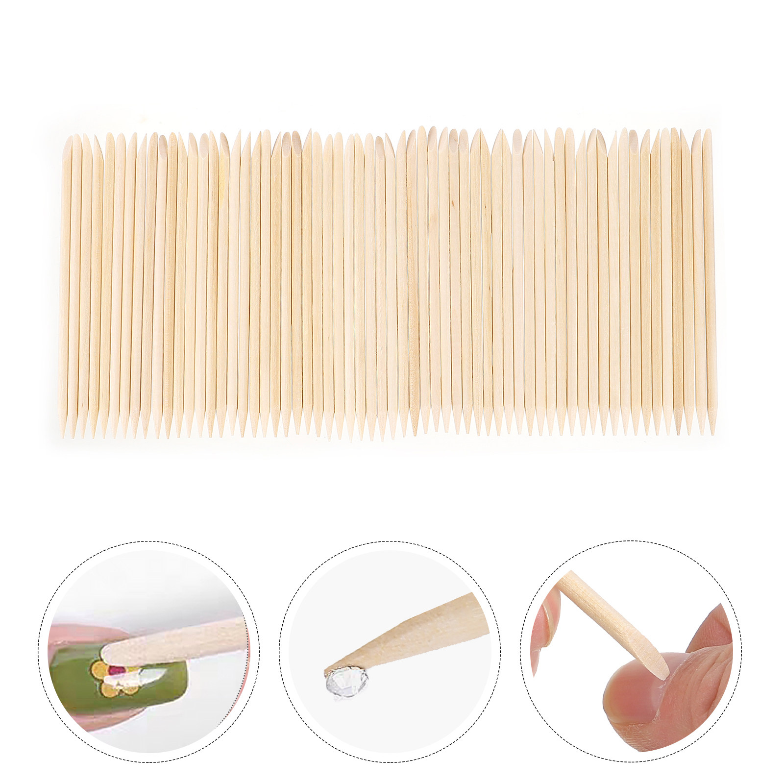 200pcs Orange Wood Cuticle Sti - Gel Nail Polish recension och pris