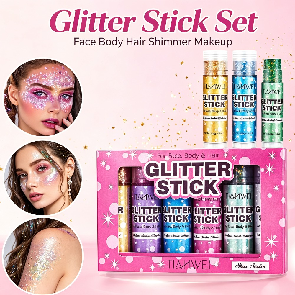 Shimmer Glitter Stick Set Sequ - Body Shimmer Lotion recension och pris