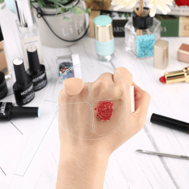 Acrylic Round Four Grid Color  - Beauty Makeup Tools recension och pris