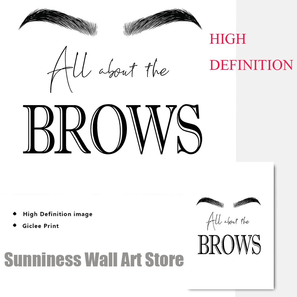 Fashion MakeUp Canvas Painting - Beauty Of Makeup Quotes recension och pris