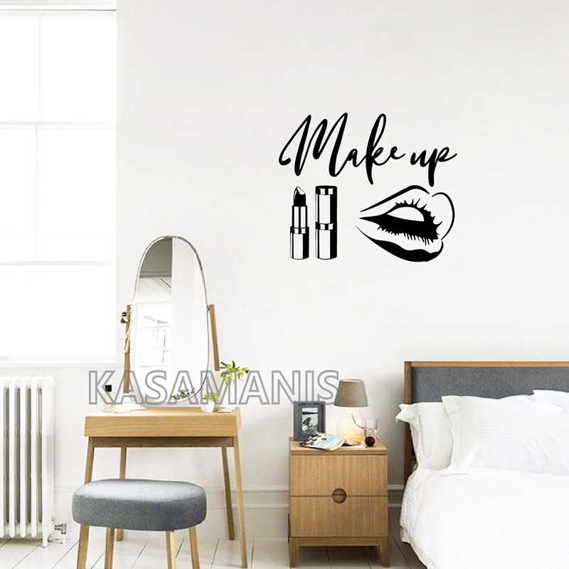 MakeUp Quote Wall Art Decals B - Beauty Of Makeup Quotes recension och pris