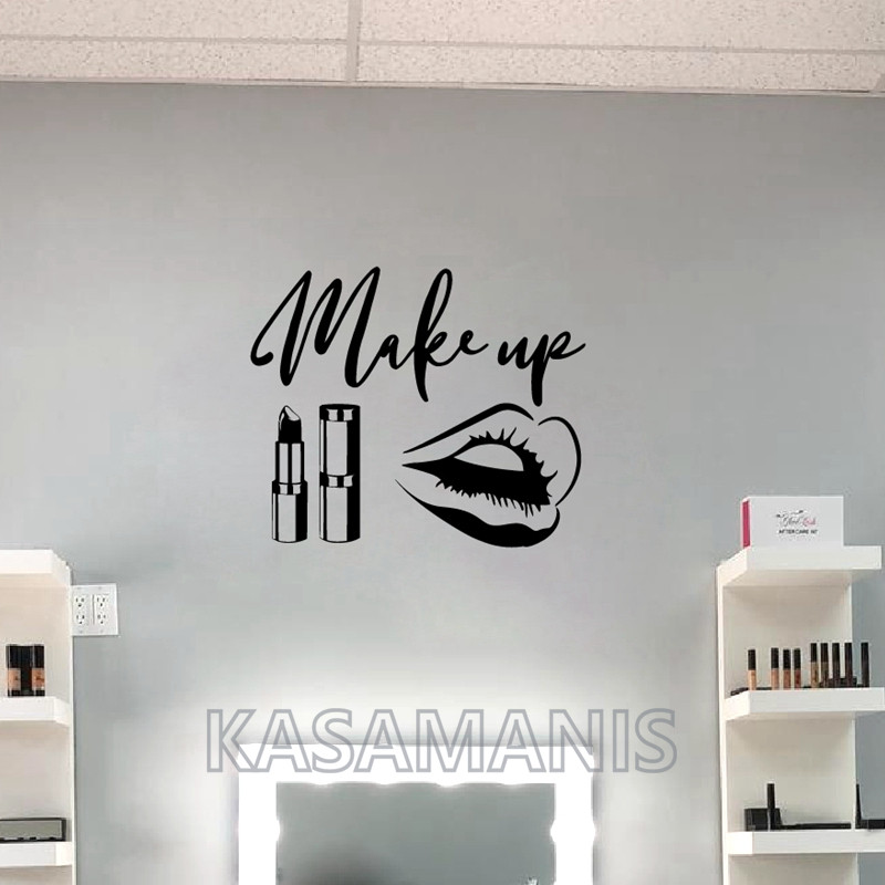 MakeUp Quote Wall Art Decals B - Beauty Of Makeup Quotes recension och pris
