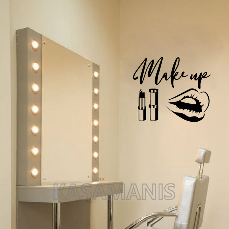 MakeUp Quote Wall Art Decals B - Beauty Of Makeup Quotes recension och pris