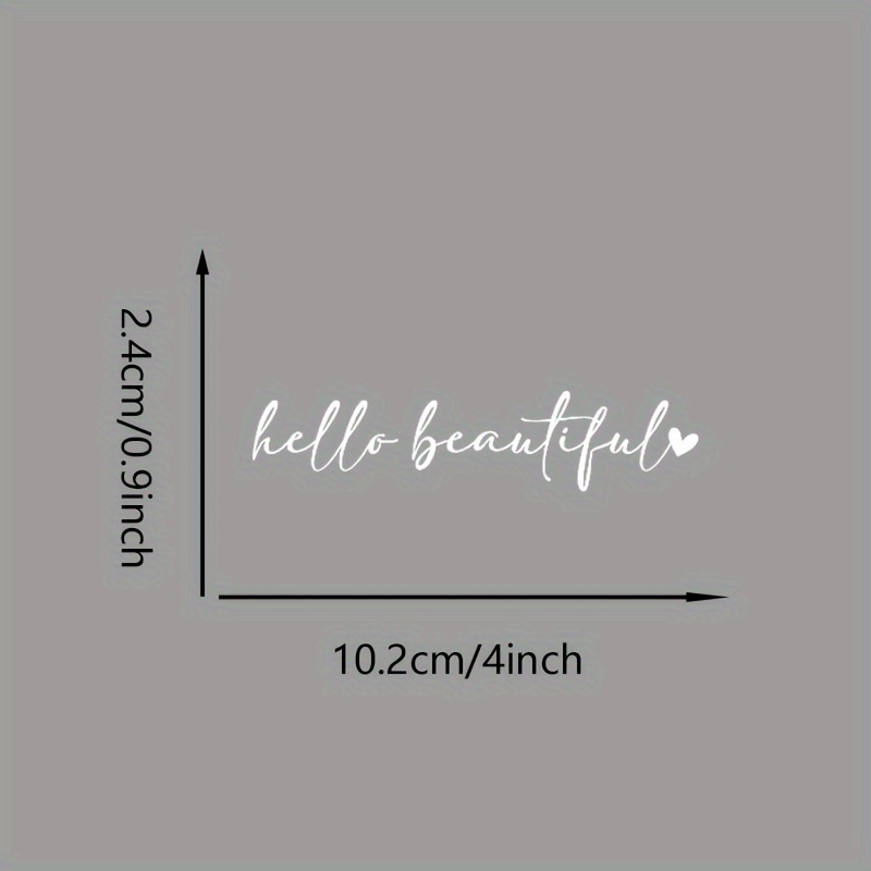 Beauty Quote Sticker Set 2PCS  - Beauty Of Makeup Quotes recension och pris